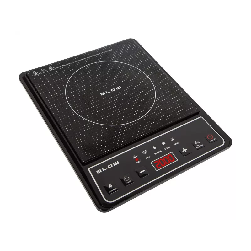 BLOW Induction Cooker, Single-Burner, Adjustable Hob, 2000W, Black