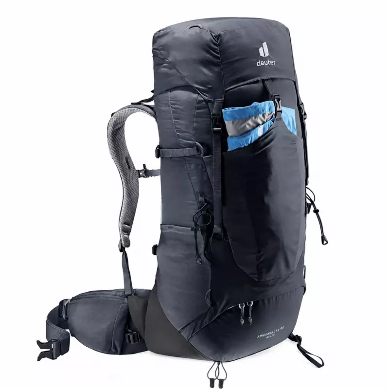 Deuter Aircontact Lite 40+10 Mugursoma Melns/Grafīts