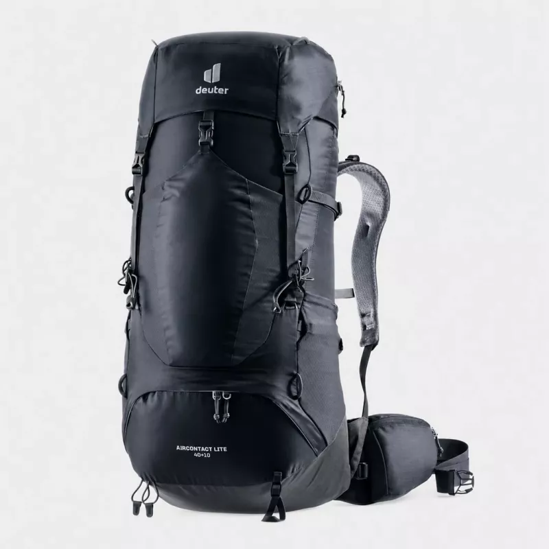Deuter Aircontact Lite 40+10 Mugursoma Melns/Grafīts