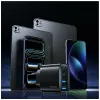 USAMS T70 40W 2xUSB-A 2xUSB-C Black Wall Charger
