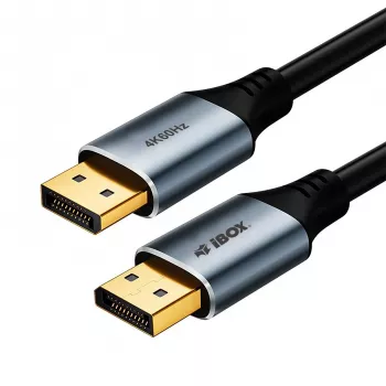 IBOX HDMI uz DisplayPort kabelis 4K 30Hz 2m aktīvais adaptera kabelis ar USB barošanu