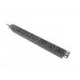 LANBERG Rack PDU 19 collas 1U 16A 2m 4x C19 6x C13 C20 Melns