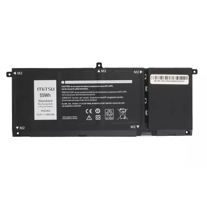 MITSU Battery H5CKD Dell Inspiron 5400 5401 5402 5406 5501 5508 3600 mAh (55 Wh) 15.2V
