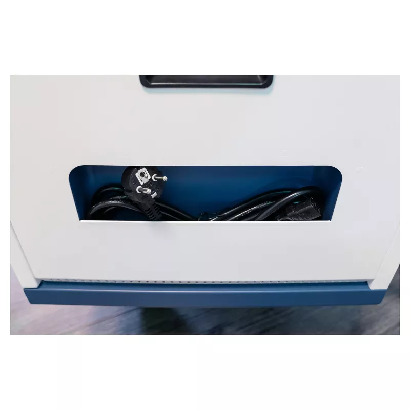 GoodConnections GEMMA T32C planšetdatoru uzlādes ratiņi USB-C 18W vienā portā PD3.0 QC3.0 Balts/Zils
