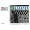 GoodConnections GEMMA T32C planšetdatoru uzlādes ratiņi USB-C 18W vienā portā PD3.0 QC3.0 Balts/Zils