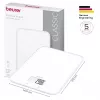 Beurer KS 19 Pure White digitālie virtuves svari ar sensoru skārienpogām, 5 kg ietilpība, 1 g gradācija, taras funkcija, LCD displejs