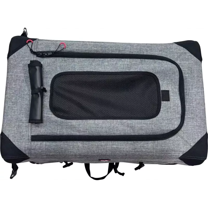 ZOLUX NOMAD S Salokāms auduma ceļojumu mājdzīvnieku nesējs 42x60x42cm Pelēks