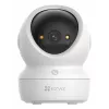 EZVIZ H6c G1 4K sfēriskā IP drošības kamera iekštelpām, 4K UHD, 3840x2160, Wi-Fi, Ethernet, nakts redzamība, divvirzienu audio, AI noteikšana, griestu/sienas/galda stiprinājums