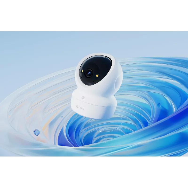 EZVIZ H6c G1 4K sfēriskā IP drošības kamera iekštelpām, 4K UHD, 3840x2160, Wi-Fi, Ethernet, nakts redzamība, divvirzienu audio, AI noteikšana, griestu/sienas/galda stiprinājums