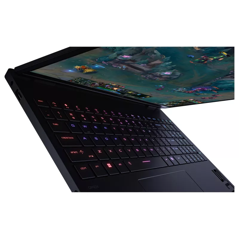 HP HyperX OMEN 15-ga0150ng 15,3 collu WUXGA IPS 165Hz spēļu klēpjdators, Intel Core i5-14450HX, 16GB DDR5 RAM, 1TB PCIe SSD, NVIDIA GeForce RTX 5060, Windows 11 Home, Shadow Black