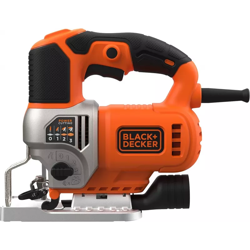 Black & Decker BES610K-QS 650W Svārsta finierzāģis komplektā ar kastīti