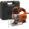 Black & Decker BES610K-QS 650W Svārsta finierzāģis komplektā ar kastīti