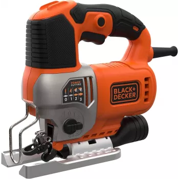 Black & Decker BES610K-QS 650W Svārsta finierzāģis komplektā ar kastīti