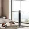 Cecotec EnergySilence 8190 Skyline Ionic Tower Fan, Stand Fan, 60 W, 29 cm, 3 ātrumi, Svārstības, Taimeris, Tālvadības pults, Pelēks