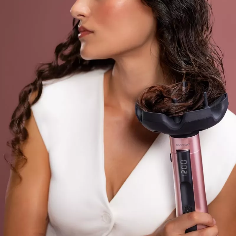 Cecotec CeramicCare 10in1 AirBrush Hot Air Brush 1200W Melns/Rozā