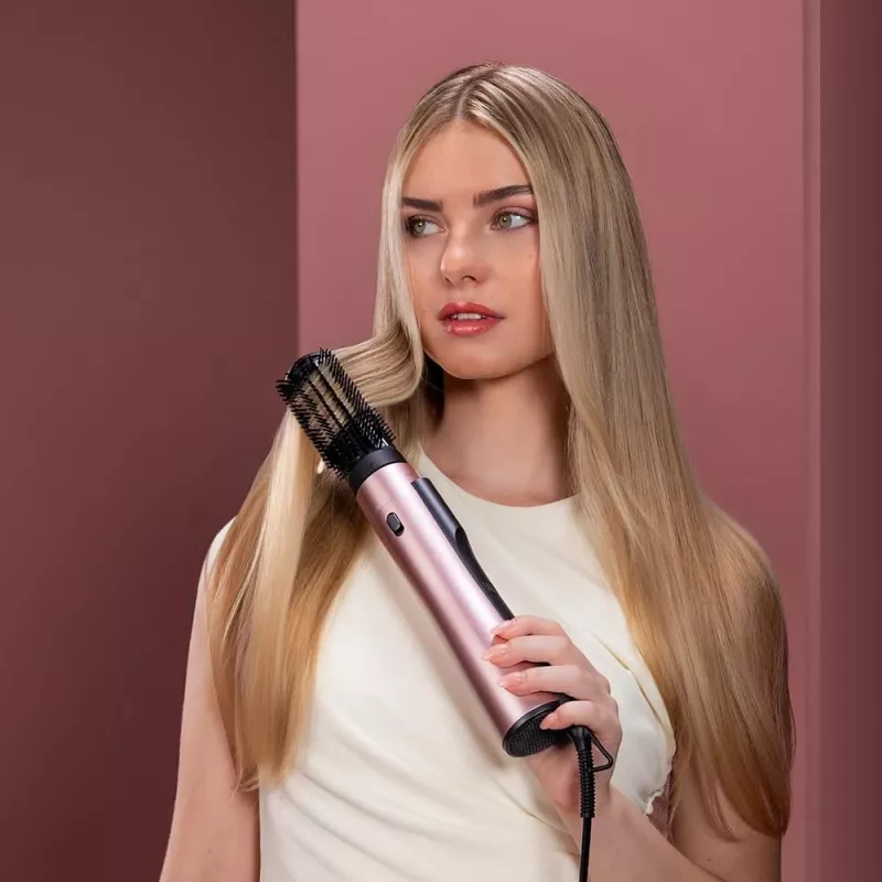 Cecotec CeramicCare 10in1 AirBrush Hot Air Brush 1200W Melns/Rozā
