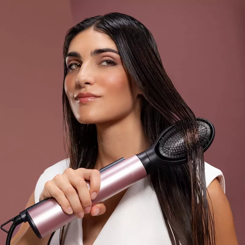 Cecotec CeramicCare 10in1 AirBrush Hot Air Brush 1200W Melns/Rozā