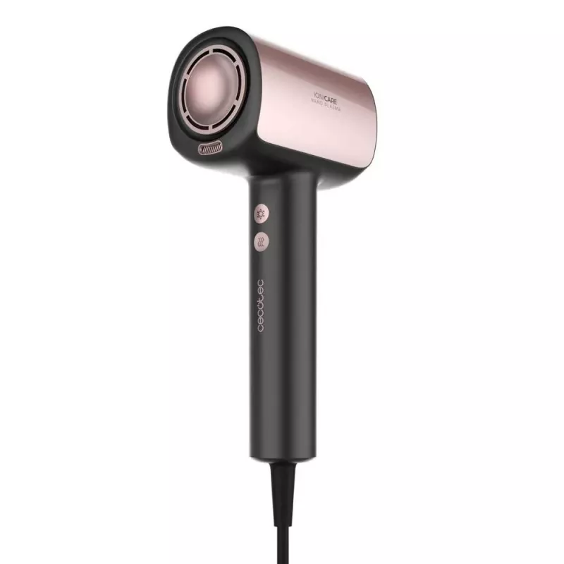 Cecotec DryGlam Nano Plasma Fēns 1600 W Melns/Rozā Zelts