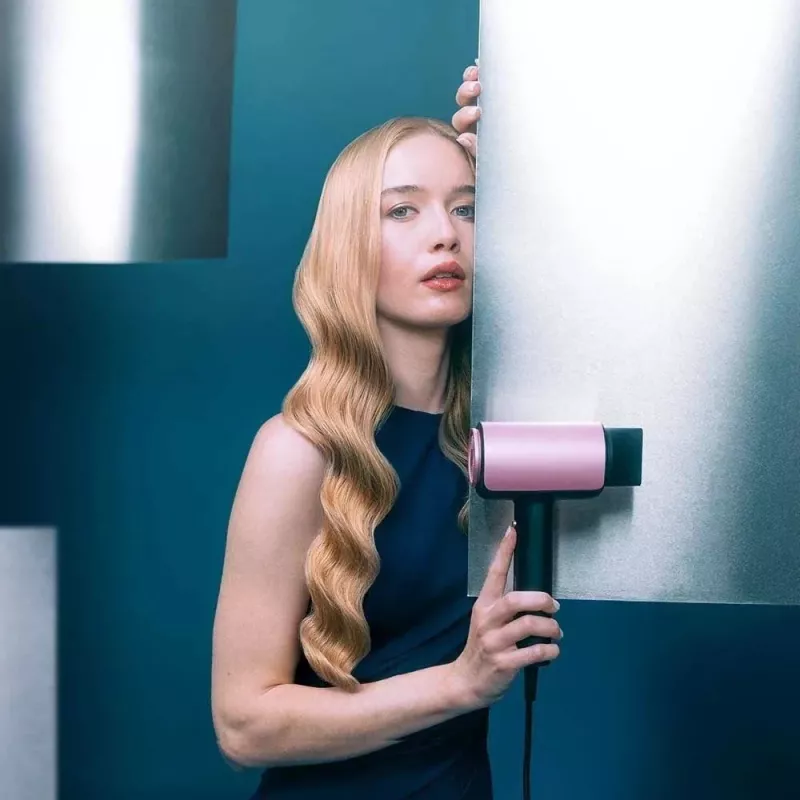 Cecotec DryGlam Nano Plasma Fēns 1600 W Melns/Rozā Zelts