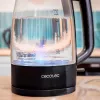 Cecotec ThermoSense 320 Clear elektriskā tējkanna 2200 W 1,7 L stikla melna/caurspīdīga