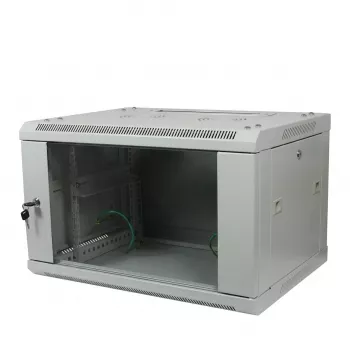 ALLNET 19 collu sienas skapis 18U 1-detaļu T600mm gaiši pelēks izjaukts plakanā iepakojumā SMA sērija