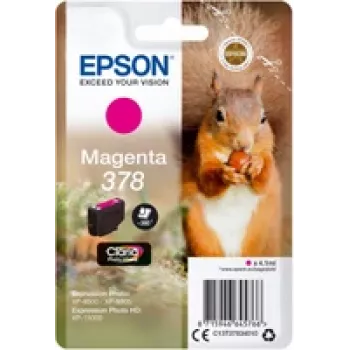 Epson 378 Original Magenta Ink Cartridge (4,1 ml) - Blister with RF/Acoustic Alarm - for Expression Photo XP-8500 Series