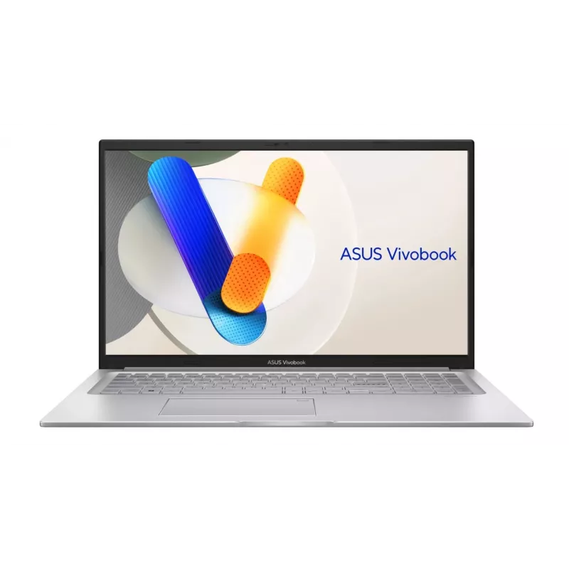 ASUS Vivobook 17 X1704VA-AU1067 Core 5 120U 17,3 collu FHD IPS-Level Panel 60Hz 250nits Pretatspīduma 16GB DDR5 512GB SSD Intel Graphics 720p Kamera 50WHrs Bez OS Cool Silver