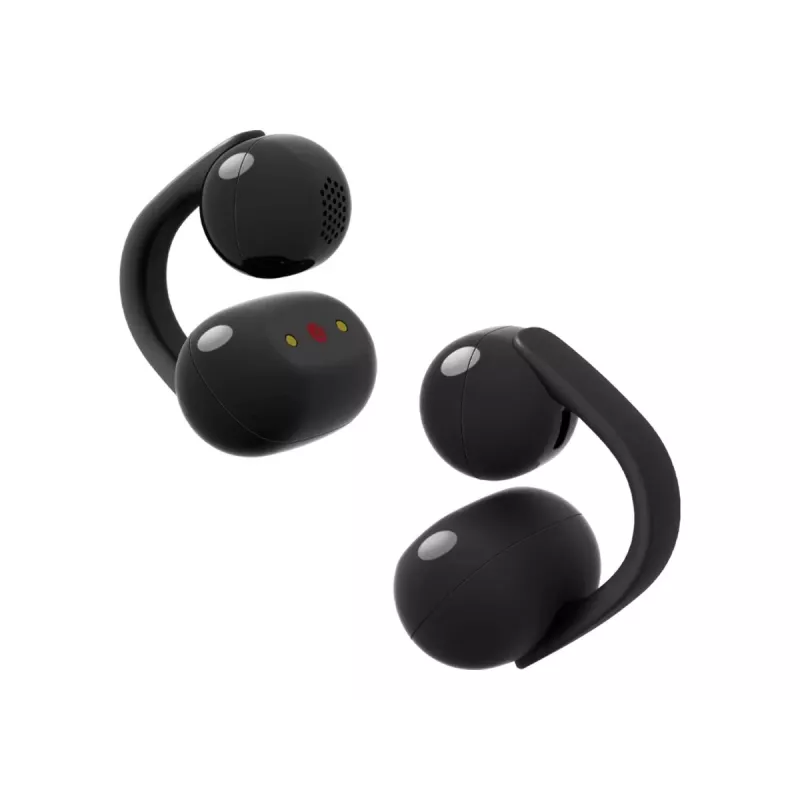 Sony LinkBuds Clip WF-LC900 True Wireless Open-Ear Earbuds, Bluetooth 5.2, IPX4, Melns