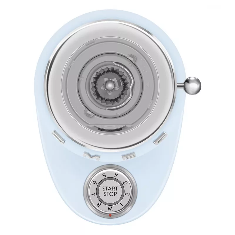 Smeg CGF03PBEU kafijas dzirnaviņas, 15 malšanas iestatījumi, 240 g pupiņu ietilpība, 150 W, pasteļzila