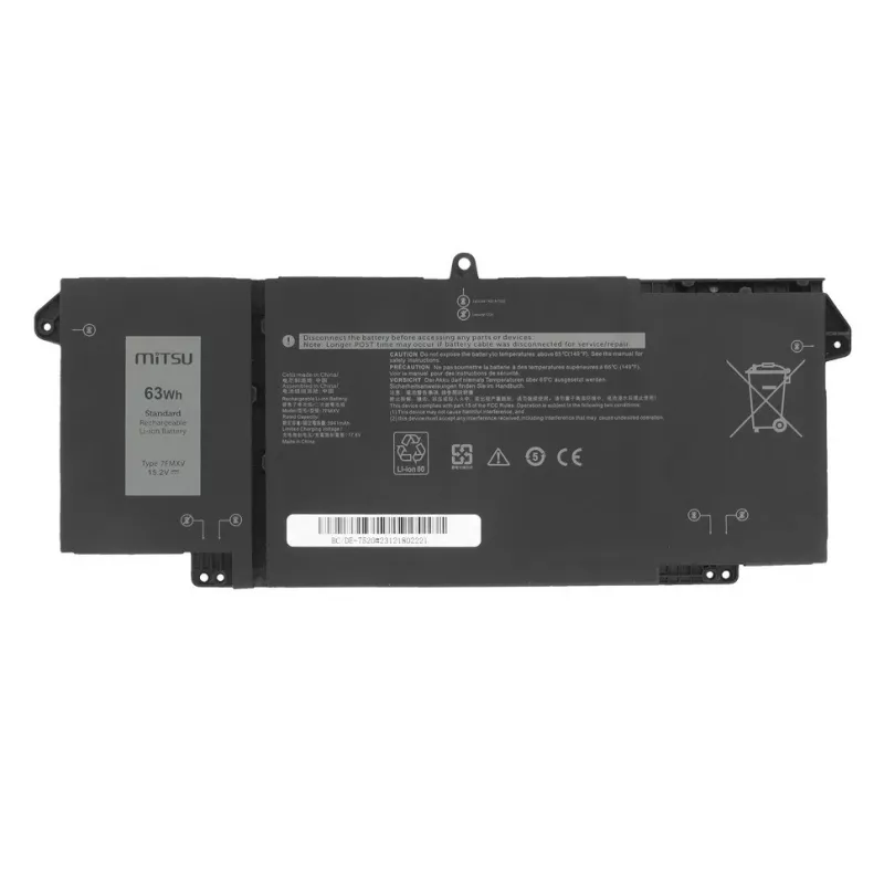 MITSU Battery 7FMXV Dell Latitude 5320 7320 7420 7520 - 15,2V 3600 mAh (55 Wh)