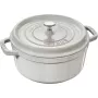 ZWILLING STAUB La Cocotte 5.25 L Apaļš Čuguna Katls, 26 cm, Baltā Trifele