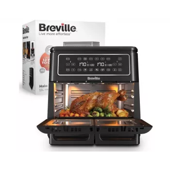 Breville VDF130X Bezeļļas gaisa fritieris, 5.5L, 1700W, Melns