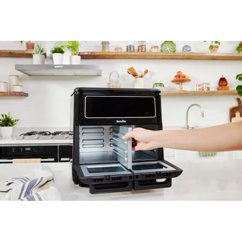 Breville VDF130X Bezeļļas gaisa fritieris, 5.5L, 1700W, Melns