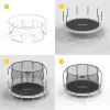 REBEL Active Trampoline PRO 15ft/457cm - Black/Blue