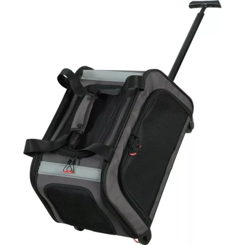 ZOLUX NOMAD Pārvadāšanas būris uz riteņiem suņiem un kaķiem 47x32x27 cm Melns