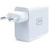 3MK FlowPower 45W PD 3.0 QC4+ GaN lādētājs balts