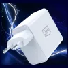 3MK FlowPower 45W PD 3.0 QC4+ GaN lādētājs balts