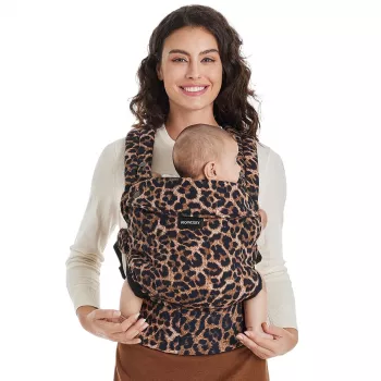 MOMCOZY BC001 Bērnu nēsātājs jaundzimušajiem un mazuļiem Kokvilna Leopards