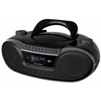 GoGEN GOG-CDM490BTDABS Pārnēsājams bukbokss ar CD, DAB+, FM, Bluetooth 5.0, USB MP3, sudraba krāsa