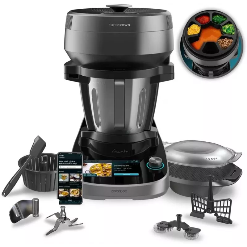Cecotec Mambo CooKing Victory Daudzfunkcionāls virtuves kombains 1700 W 4.5 L Melns/Pelēks