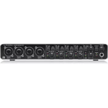 Behringer UMC404HD USB Audio Interface 4x4 24-bit/192 kHz ar MIDAS priekšpastiprinātājiem