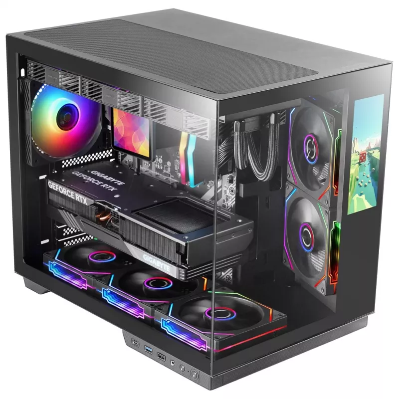 Tacens Mars Gaming MCMIRAGE Midi Tower datora korpuss melns