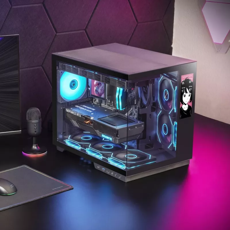 Tacens Mars Gaming MCMIRAGE Midi Tower datora korpuss melns