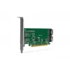 ICY DOCK EXLink MB308A PCIe 4.0 x16 NVMe adaptera karte ar 2 x SlimSAS 8i (SFF-8654) savienotājiem un redriveru