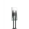 ONKRON FPRO2L-20-B Mobilais TV ratiņu statīvs 55-100 collu televizoriem, melns