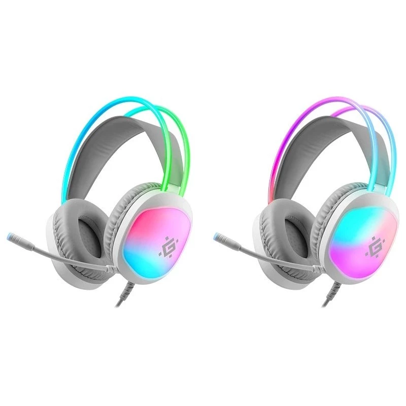 Defender Eclipse RGB Gaming Headset White