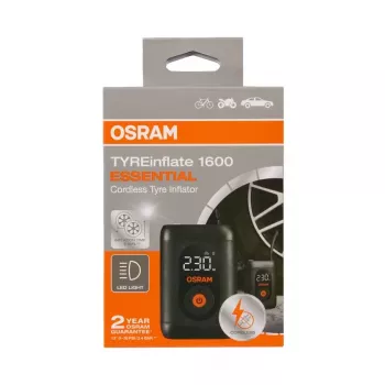 OSRAM TyreInflate 1600 Essential 12V automašīnas riepu piepūšanas kompresors 80 PSI ar analogo manometru