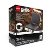 ELDOM GK200 GRILO Kontaktgrils 2000W Regulējams Termostats Nelīpošas Plāksnes Melns/Sudrabs