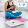 AWEI SS1 Multifunkcionālie ķermeņa svari ar Bluetooth 5.0, balts