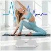AWEI SS1 Multifunkcionālie ķermeņa svari ar Bluetooth 5.0, balts
